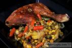 Recept Rychlé kuře na zelenině - kuře na zelenině - návrh na servírování