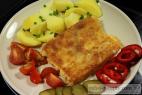 Recept Pikantní zeleninový smažený sýr - obalovaný sýr - návrh na servírování