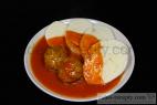 Recept Masové rýžovo-kapustové knedlíčky s rajskou omáčkou - masové knedlíčky - návrh na servírování