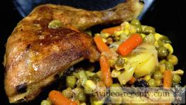 Rychlé kuře na zelenině