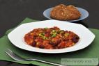 Recept Znojemský guláš - fazolový guláš - návrh na servírování