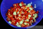 Recept Okurkový salát s červenou cibulkou - šopský salát - příprava
