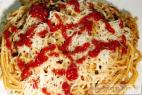 Recept Boloňské falešné špagety - boloňské špagety - návod na servírování