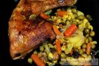 Recept Kanadská kuřecí křídla - kuře na zelenině - návrh na servírování